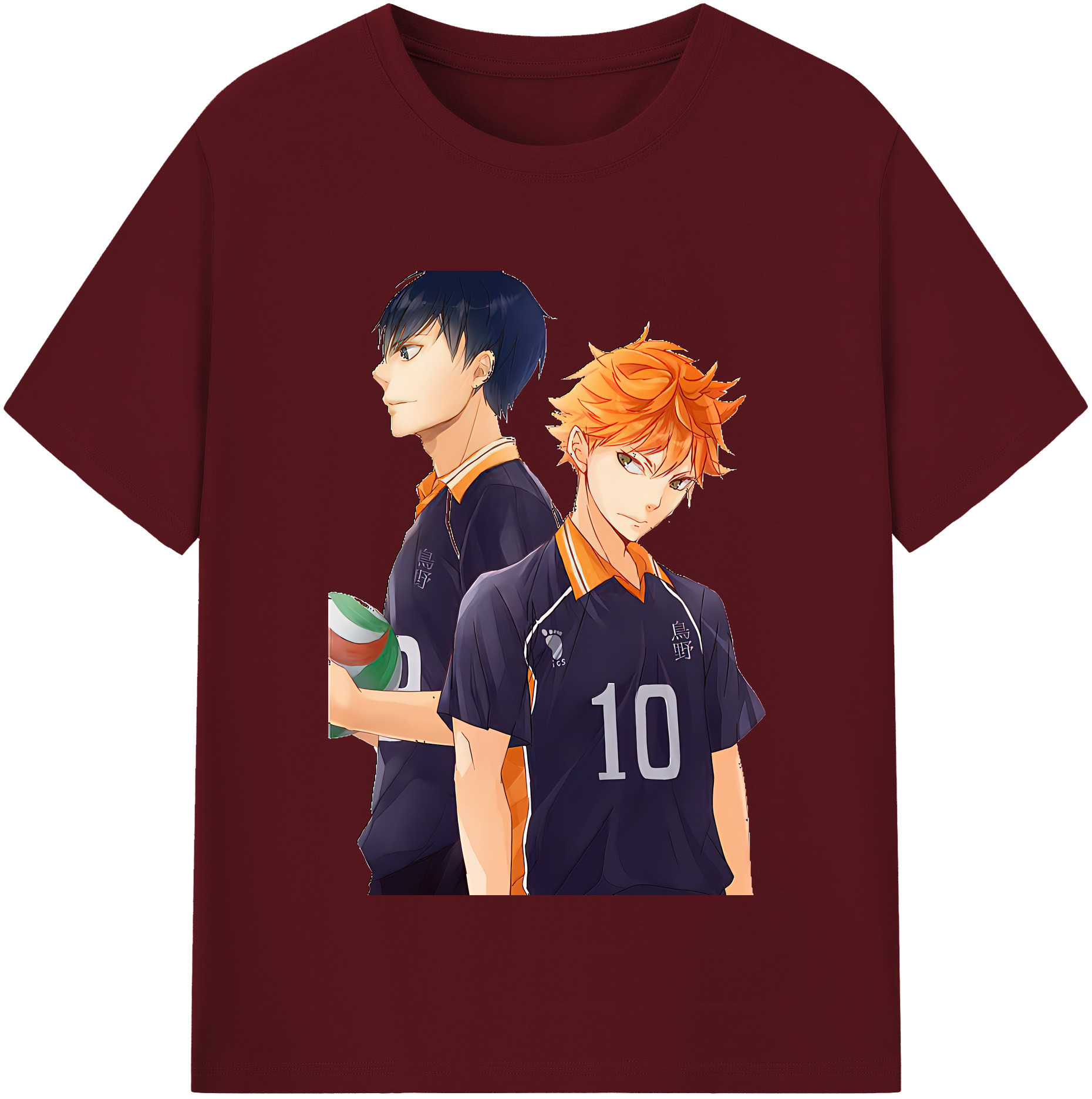 （画像用） ハイキュー!! Haikyu!! 綿100％半袖Tシャツ（フロントプリント）
